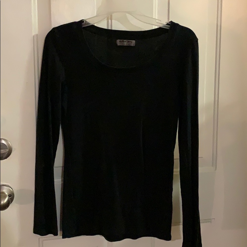 Michael Stars long sleeve black shirt
